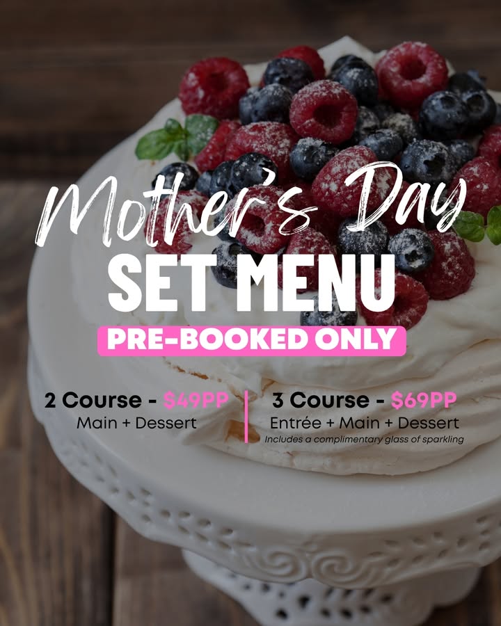 Featured image for “Mother’s Day Set Menu at Club Belrose – Pre-Booked Only”